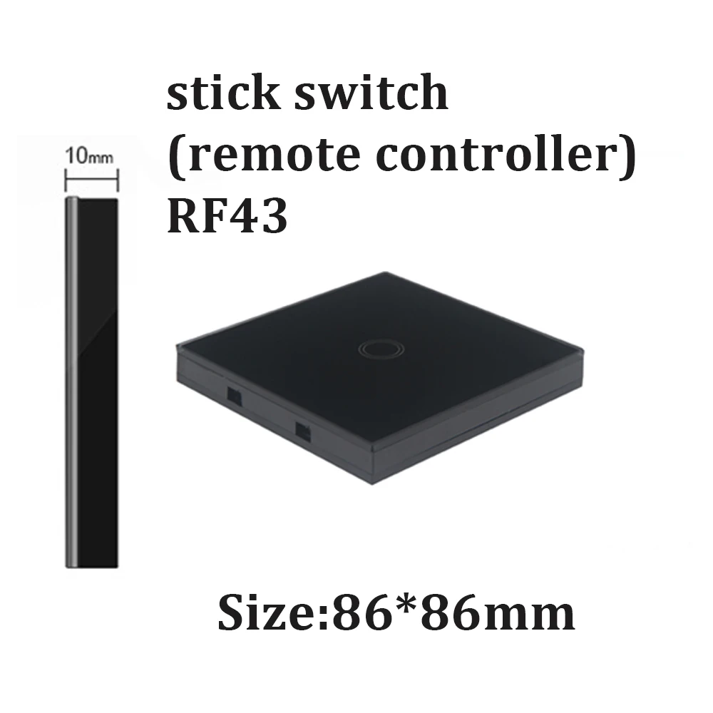 RF433 433 MHz interruttore stick pannello touch da parete di controllo modulo trasmettitore telecomando RF wireless appiccicoso per interruttore