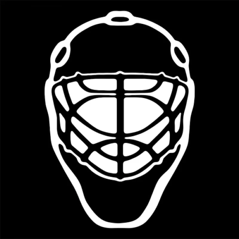 18x13cm ice hockey Sport Lover Helmet Man Boy Stickers Car Window Glass Body Decoration Decal Front Windshield CL320