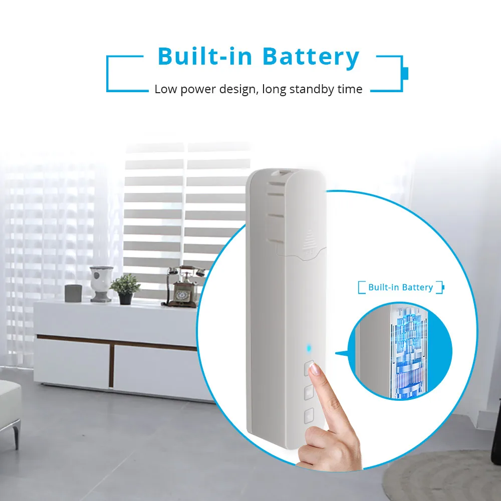 Zemismart Tuya Zigbee Roller Shade Driver SmartThings Control Built in Battery Blind Motor Alexa Google Home Voice Control