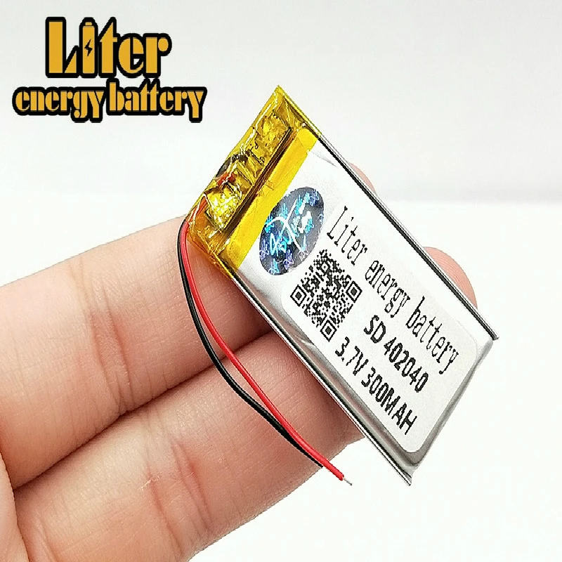 3.7V 300mAh 402040 Lithium Polymer Li-Po li ion Rechargeable Battery cells For Mp3 MP4 MP5 GPS MID Smart Watch mobile Bluetooth