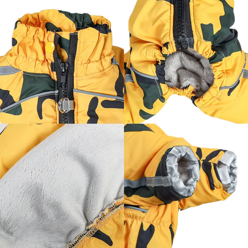 جديد جرو الكلب الملابس للحيوانات الأليفة الفاخرة سستة جاكيتات صغيرة كبيرة XXL الحيوانات الأليفة شتاء دافئ أسفل يوركشاير Dachshund منتجات القطط