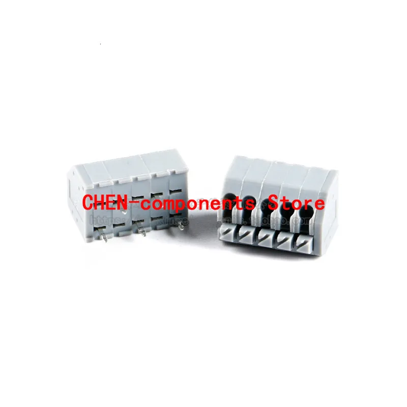 5Pcs KF250-3.5-2/3/4/5/6/8P Dubbele Rij In-Lijn 3.5mm Pitch Lente Type Pcb Terminal