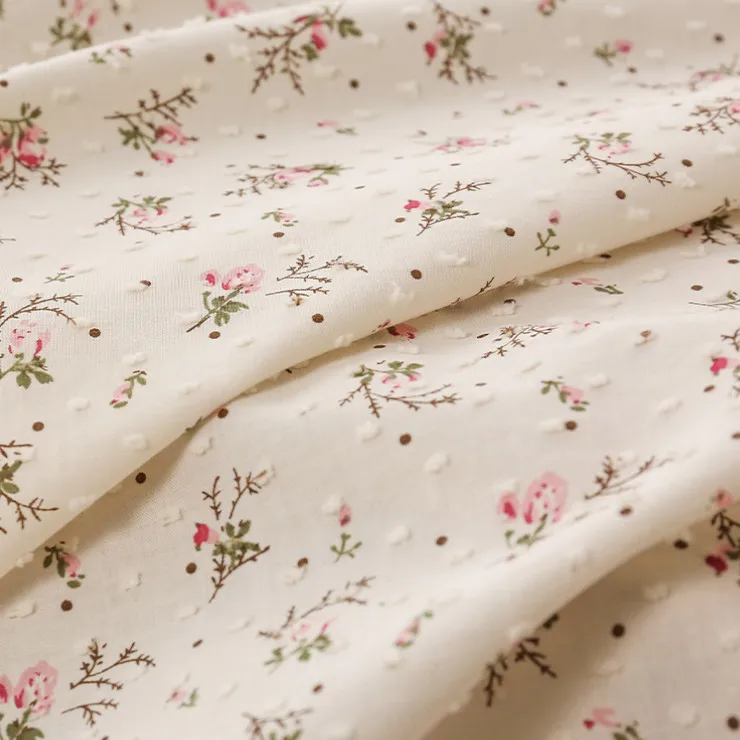 3/5/10yard Soft Ditsy Print Floral Cotton Fabric Vintage Flower Patterned Sewing Material By the Yard