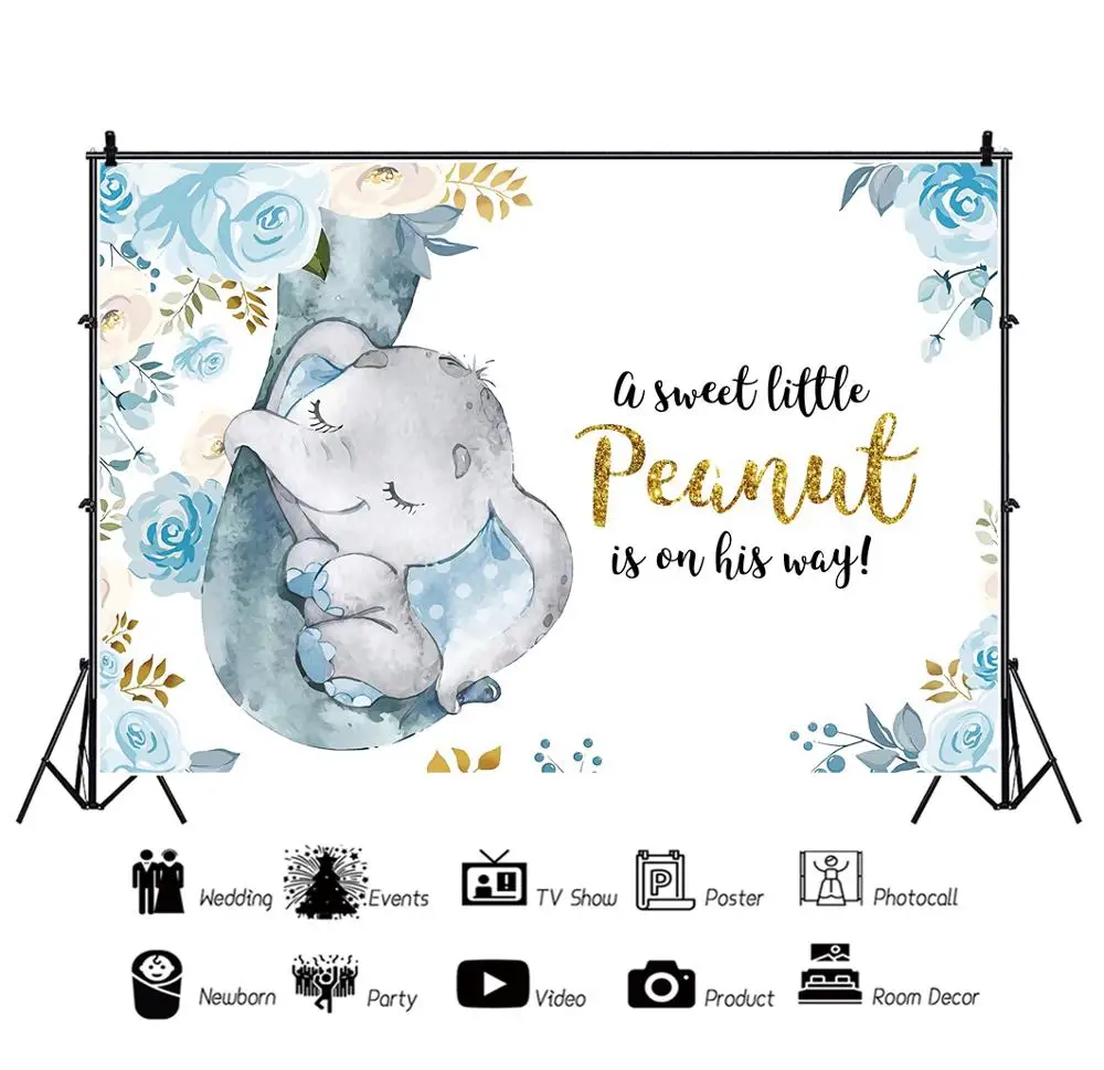 Yeele-خلفية للتصوير الفوتوغرافي على شكل فيل ، لالتقاط الصور ، وأعياد الميلاد ، والزهور ، والتصوير الفوتوغرافي ، والديكور ، واستوديو الصور