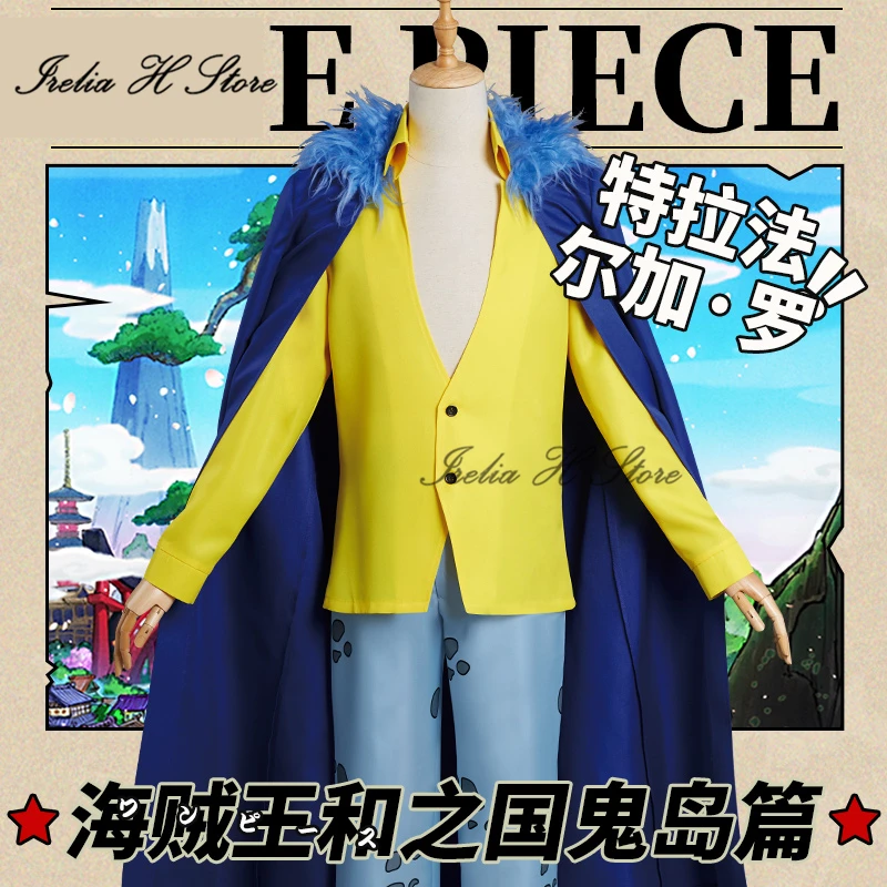 

Irelia H Store Anime Cosplay ONE PIECE Trafalgar D. Water Law Cosplay Costume Halloween costumes for man