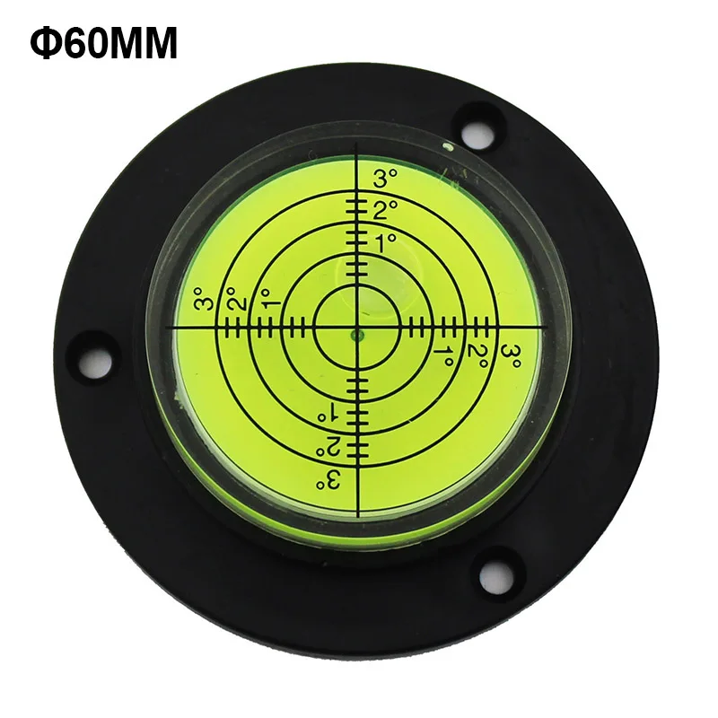 QASE Round Spirit Level Bubble Leveler with Mounting Holes Diameter 50mm-100mm Factory Direct Sales Customizable in Bulk