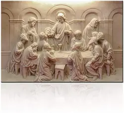 Decorazioni per soggiorno Lord Supper Picture l'ultima cena scultura dipinti in stile su tela pittura ad olio