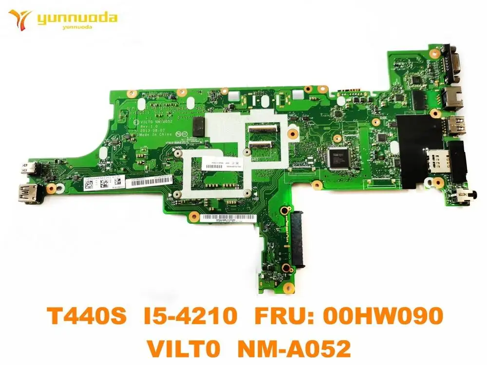 Original for Lenovo Thinkpad T440S Laptop  motherboard T440S  I5-4210  FRU 00HW090  VILT0  NM-A052  tested good free shipping