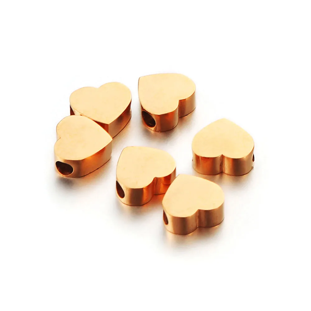 10PCS/lot Stainless Steel Blank Stamping Tags Heart Charm Pendants For Diy Jewelry Makings Heart Charms Accessories