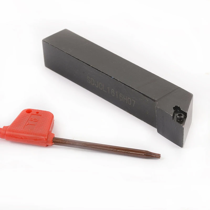 SDJCL 1616H07 DCMT0702 용 외부 절단 선반 터닝 공구 홀더, 16x100mm