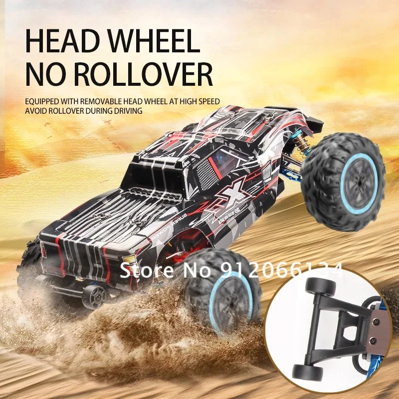 All-Terrain Borstelloze Afstandsbediening Stunt Auto 4WD 90 Km/h Snelle Drift 15 Minuten Hydraulische Schokabsorptie 1:10 2.4G Rc Auto Model