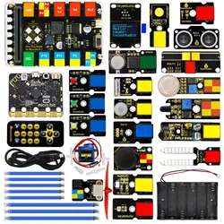 Keyestudio BBC Micro : bit V2 EASY Plug Ultimate Starter Kit for STEM EDU Education Program Kit for Micro bit Children Toy