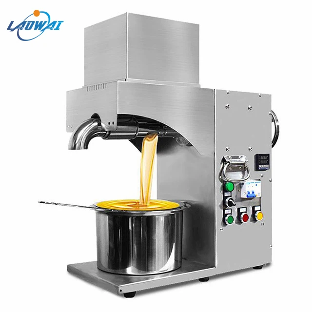 

Commercial 30-40kg/h screw hazelnut oil extruder coco bean oil press machine oil mill machine