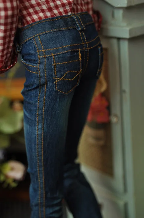 1/4 1/3 scale BJD clothes Washed pleated jeans for BJD/SD  MSD SD13 SD17 SSDF ID72 HID strong Uncle doll accessories C0162