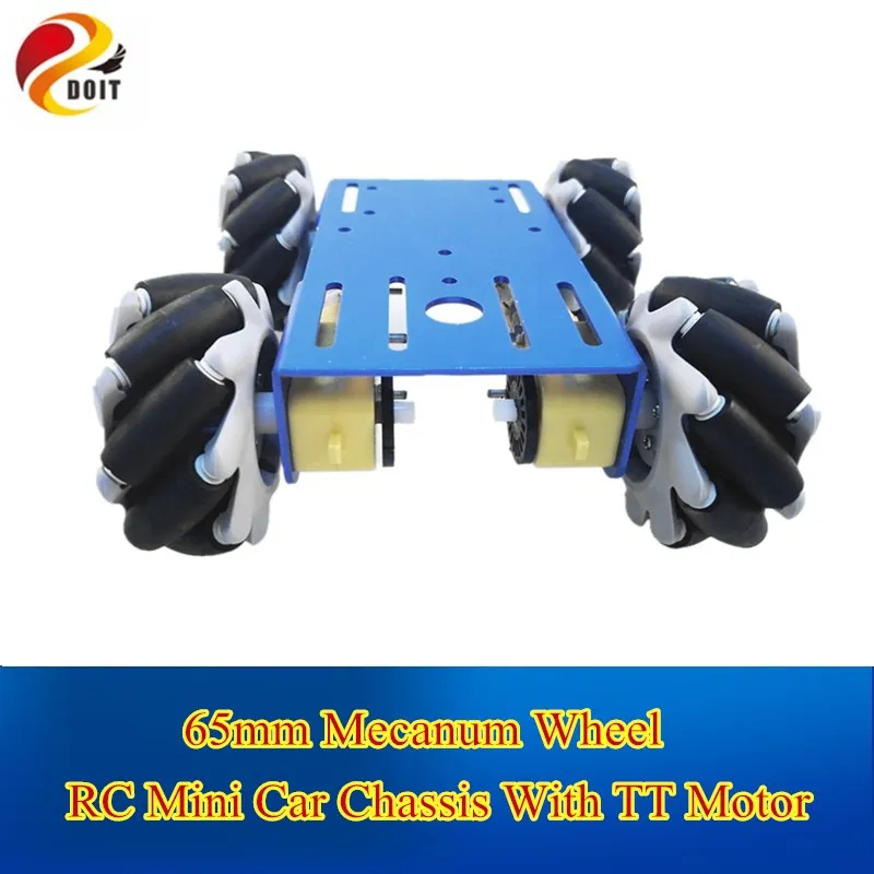 

65mm Omni wheel RC Car Chassis 4WD Intelligent Smart Car Chassis Mecanum Wheel Tire And TT Motor Set For Arduino DIY RC Kit