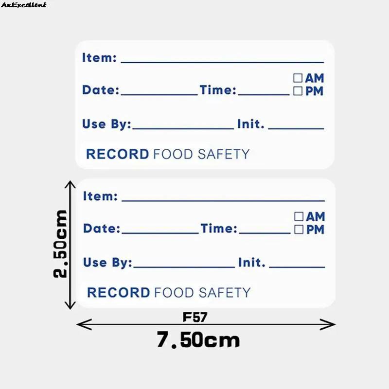 500pcs/roll For Refrigerator Freezer Food Storage Container Bag Jar Packing Sticker Kawaii Food Label Adhesive Film Pack Sticker