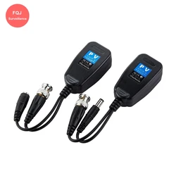 5 París 4K pasivo DC Audio Video Balun BNC transferencia a transceptor RJ45 para HD 5MP 8MP AHD TVI CVI cámara de vigilancia CCTV