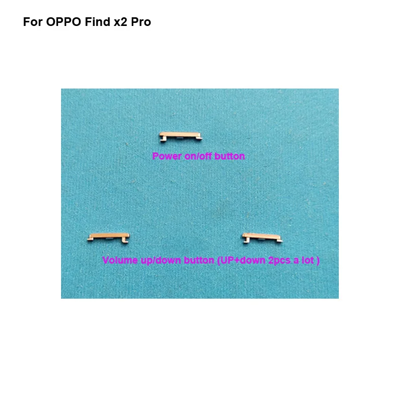 3PCS A Set Side Button For OPPO Find x2 Pro Power On Off Button + Volume Button Side Button Set Replacement Repair X 2 Pro