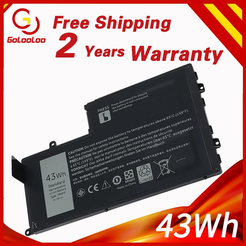 Goloolo Trhff Bateria do Portátil para Dell Inspiron 5547 5545 5548 5447 5445 5448 145447 1v2f6 01v2f 11.1v 43wh 15-5547 3450 3550