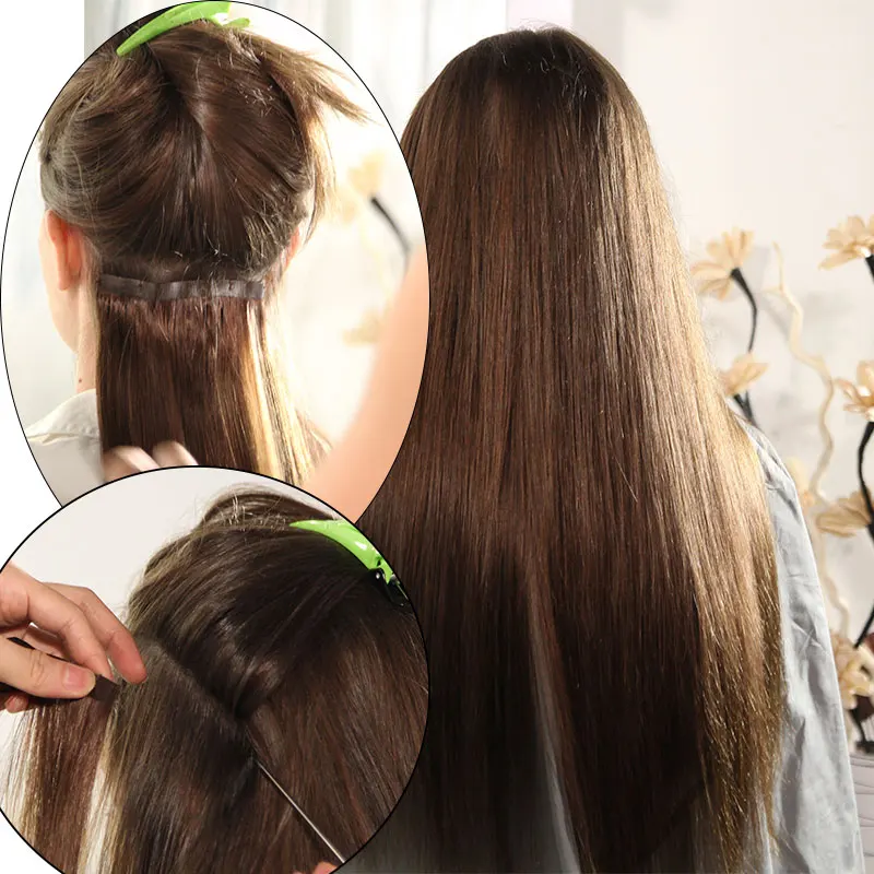 SEGO 2,5 g/Stück, gerade Tape-In-Haarverlängerungen, Echthaar, Skin Weft Tape Hair, nahtlos, unsichtbar, doppelseitiges Klebeband, 20 Stück – Detail 25