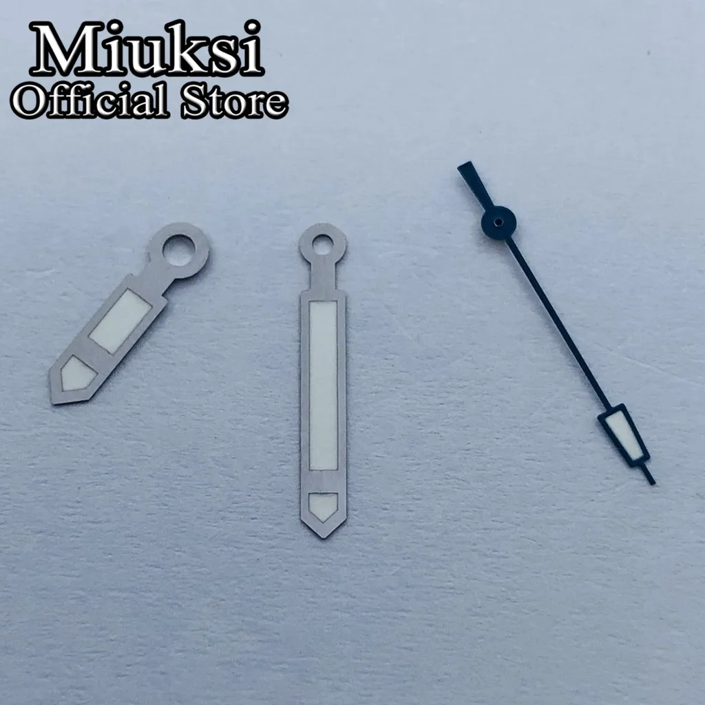 Miuksi green luminous watch hands fit NH35 NH36 ETA 2824 2836 Miyota 8205 8215 821A Mingzhu DG2813 3804 Movement