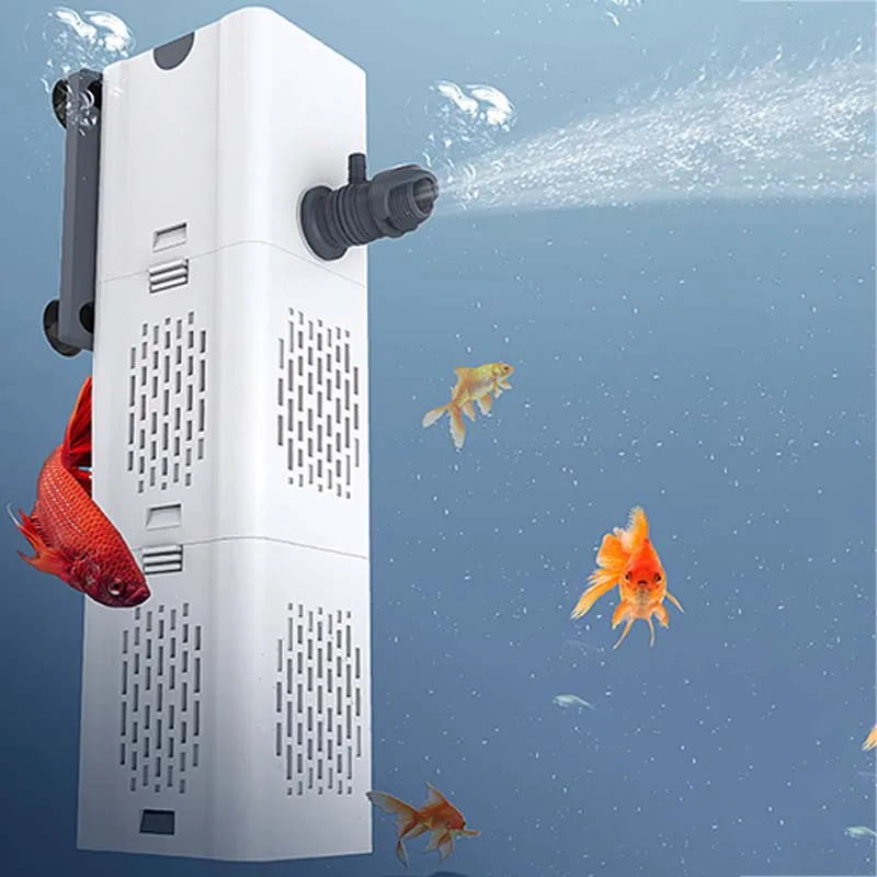 

filter aquarium Oxygen Air, aquarium pump filter 110V 220V aquarium filter water pump fish tank, DIY box Sponge bacteria balls