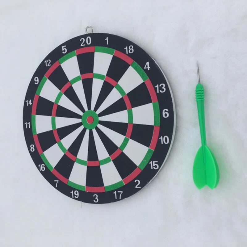 Hot Koop Hoge Kwaliteit Muur Gemonteerde Dubbelzijdige Dual-Gebruik Dikke Foam Dartbord Set Diameter 16cm Dart Doel + 1 Dart