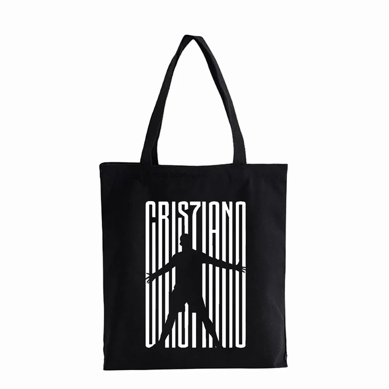 Cristiano Ronaldo CR7 Shopper bag Fashion Teenager Students Shoulder Bag Eco Handbag Tote bags Art Painting Handbags Canvas bag