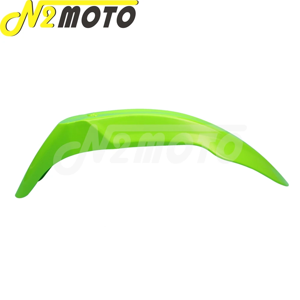 Green Supermoto Fender Front Mudguard Motocross Mud Cover for Kawasaki DRZ KX YZ WR Enduro EXC XCF XC Pit Dirt Bike Off Road