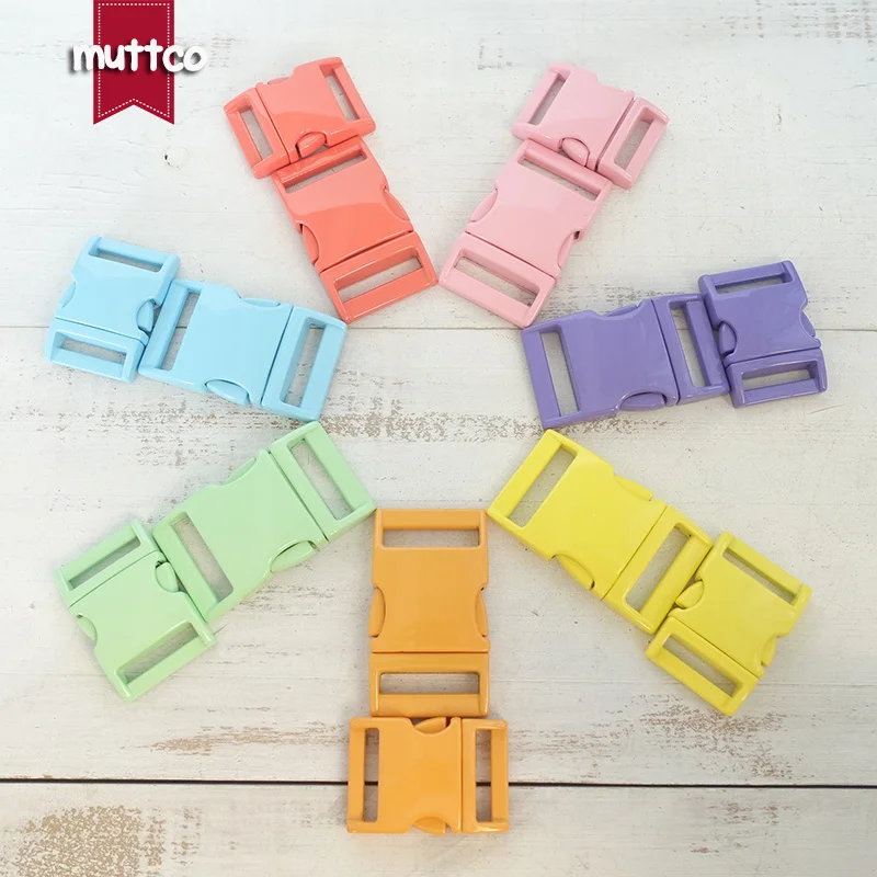 1ps Dog collar metal buckle hardware for 20mm and 25mm webbing DIY Dog Leash parts top quality 7 colours