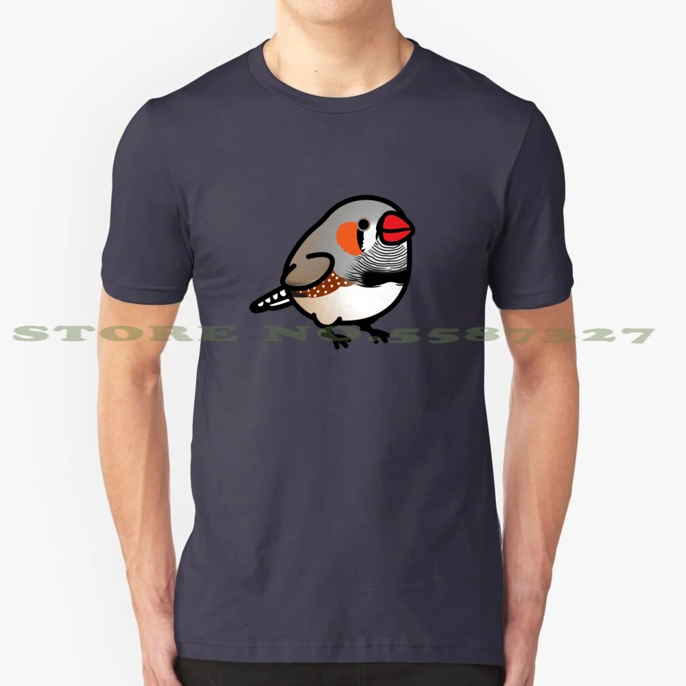 Chubby Zebra Finch 100% Cotton T-Shirt Finch Chubby Bird Birdhism Birblr Birds Cute Kawaii