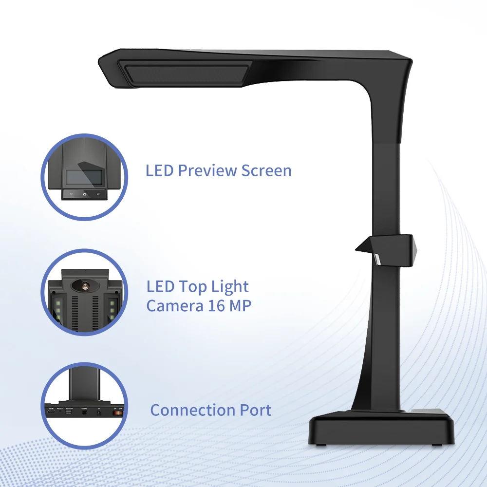 Imagem -05 - Czur-scanner para Documentos Et16 Plus Alta Velocidade 16mp Tamanho Máximo a3 Suporte à Função Ocr Compatível com Windows e Mac para Escritório