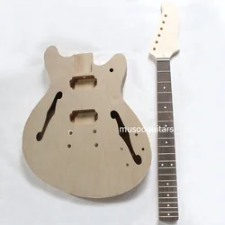 PROJECT ELECTRI SEMI-HOLLOW GUITAR BUILDER KIT DIY WITH ALL ACCESSORIES