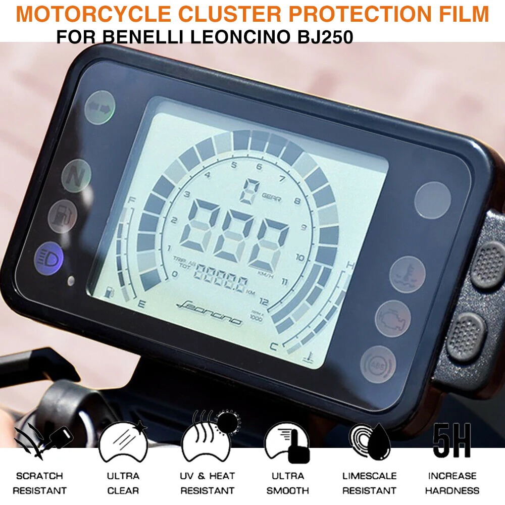 For Benelli Leoncino250 Leoncino 250 BJ BJ250 Motorcycle Accessories Cluster Scratch Protection Film Screen Protector Dashboard