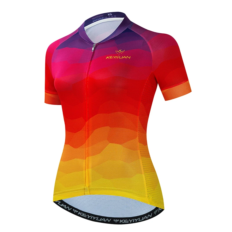 

KEYIYUAN New Women's Cycling Shirt Mtb Clothing Road Bike Jersey Ciclismo Mujer Maillot Cyclisme Femme Wielrenkleding Dames