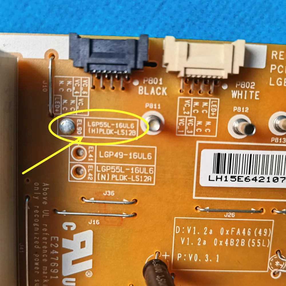 Para placa de alimentación de TV LG 55UH6500-CB 55UH661V-ZF 49UH6500-C EAX 66773401 (2.0) EAY 64210701   Placa de vídeo LGP55L-16UL6 CCP-3400ST 4gb