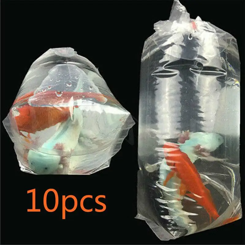High Quality 10PCS Breathing Bag Aquarium Fish Bag For Aquarium Transportation Fish, Shrimp and Aquarium Plants Square bag