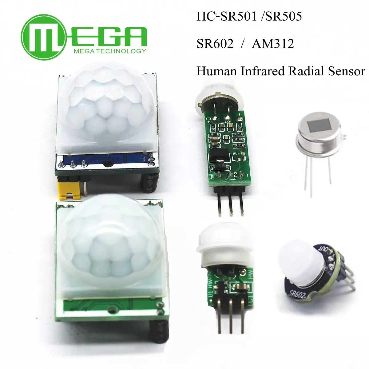 HC-SR501 SR505 SR602 SR301  Adjust IR Pyroelectric Infrared PIR Motion Sensor Detector Module