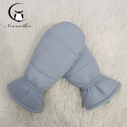 New women's winter sheepskin and cashmere thickened sports outdoor driving windproof and antiskid boxing gloves multicolor