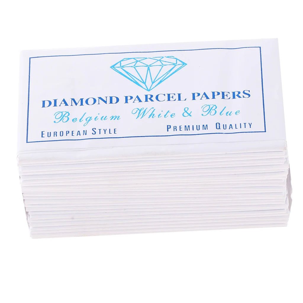 25 Pieces Diamond Parcel Papers for Gemologist Jewellers Gem Stone Storing Pack