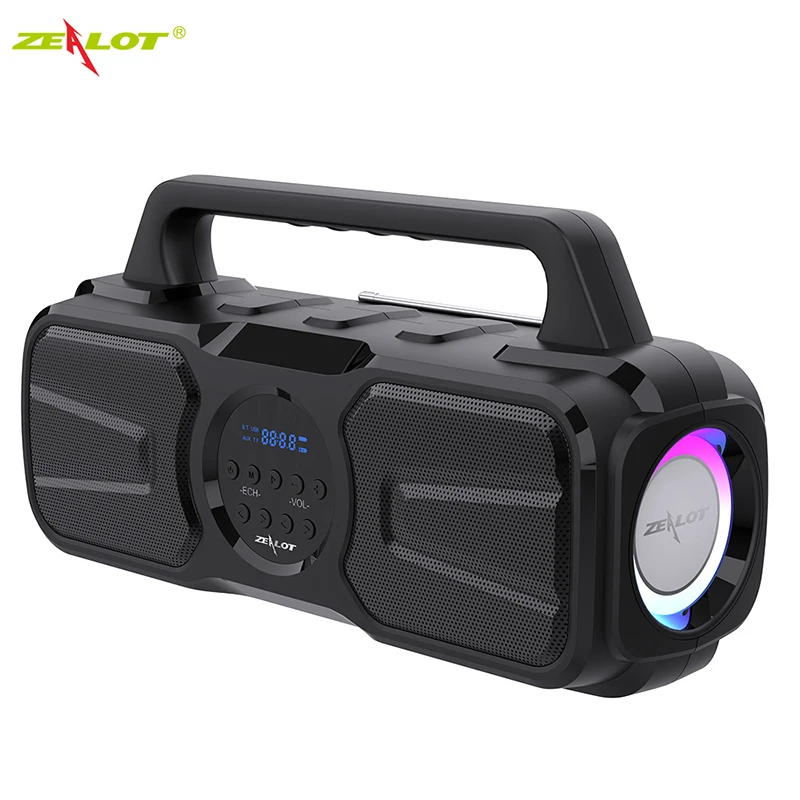 

Zealot P2 40W Solar Portable Wireless Bluetooth Speaker IPX5 Boom Box Waterproof Loudspeaker Dynamics Music Subwoofer Outdoor