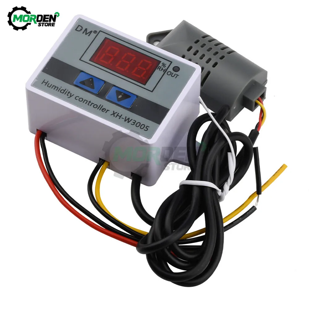 Sensor de Umidade do Regulador da Tensão ac 1500110 v 10a do Relé do Controlador do Higrômetro do Medidor de Umidade de W3005 220 w Digitas Dropship