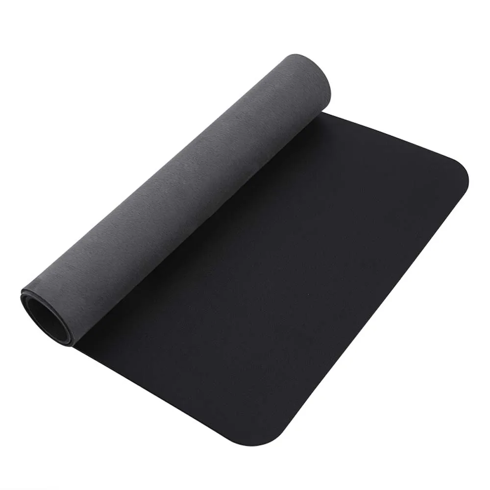 Mousepad antiderrapante para computador, mouse pad de couro pu com estampa geométrica de 30x60cm 30x80cm xxl, fácil de limpar