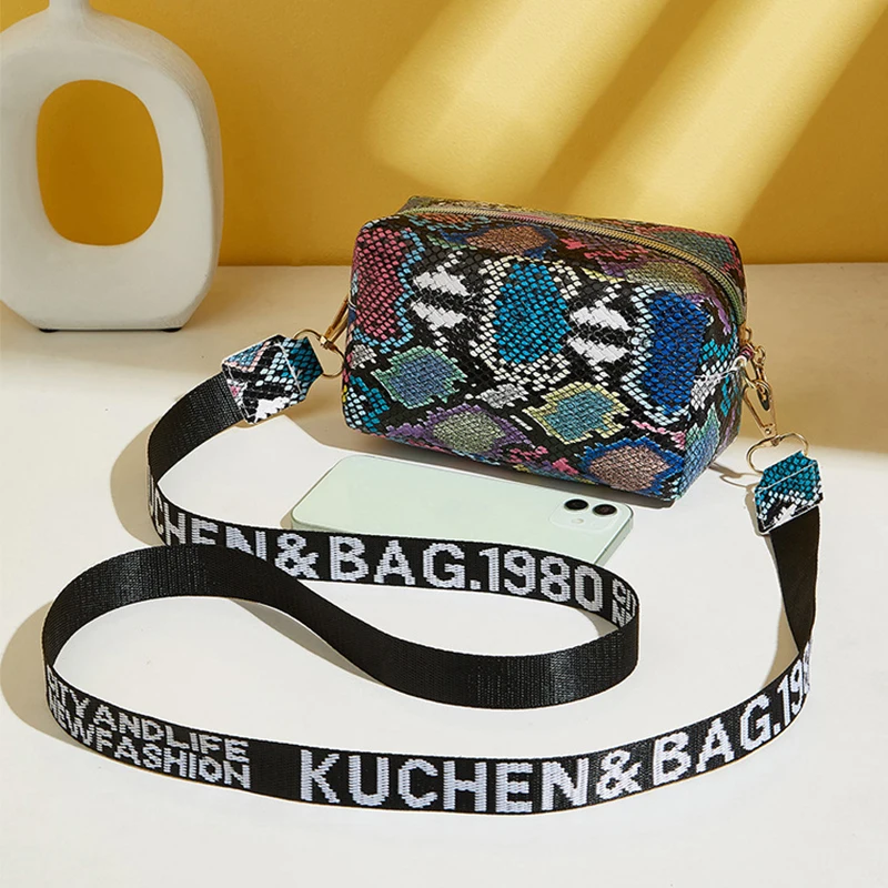 Frauen Handtasche und Geldbörse einfache Designer Mode lässig Umhängetasche breiten Riemen Umhängetasche weibliche kleine Telefon Umhängetasche – Detail 11