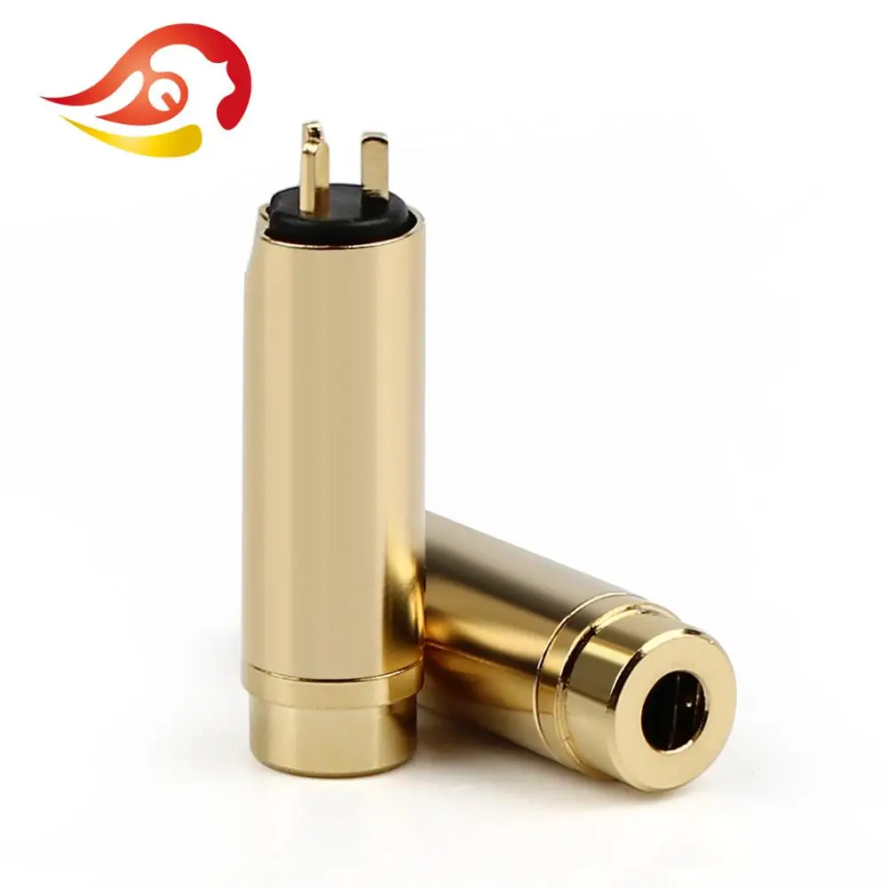 

QYFANG 2.5mm 4 Pole 3 Contact Gold Plated Copper Earphone Female Plug Audio Jack Metal Adapter Headset Upgraded Wire Connector