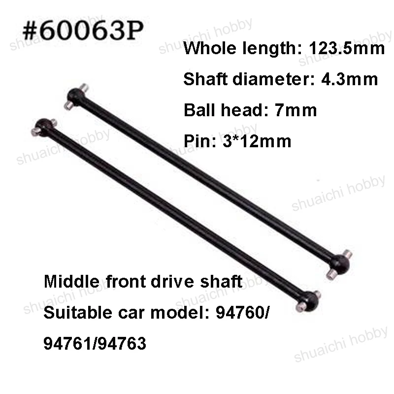 1Pair HSP Drive Shaft Transmission Axle Length 85.5-123.5mm Dogbone for RC 1:8 Car 94760 94761 94762 94763 94766 94060 94885