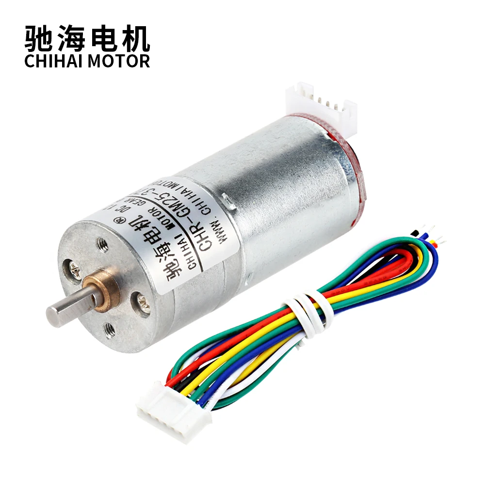 

ChiHai Motor CHR-GM25-370ABHL The Low Voltage 6V 12V 24V Dc Mini encoder Motor For Intelligent Electric Control Toy Car