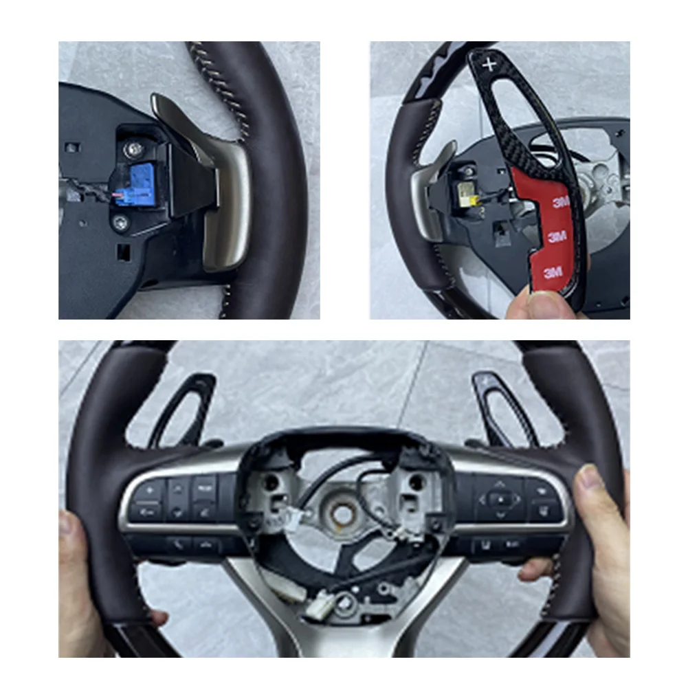 Carbon Fiber Car Steering Wheel Shift Paddle Extension Shifter 2x For LEXUS GS250 ES250 RX250 RX GS ES Series