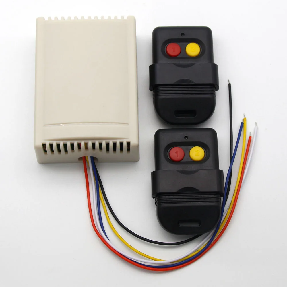 Garage Door Receiver Controller Fixed Code Remote Control 2 Channel 433Mhz 330MHz Professional Sliding Door Controller Receiver