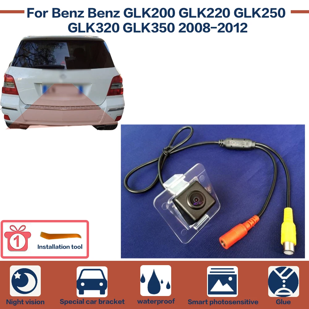 

Car Rear View Reverse Backup Camera Starlight Night Vision High Quality For GLK200 GLK220 GLK250 GLK320 350 2008~2012